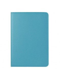 Funda soporte giratorio Apple iPad Mini 4 / Mini 5 (2019) polipiel azul celeste