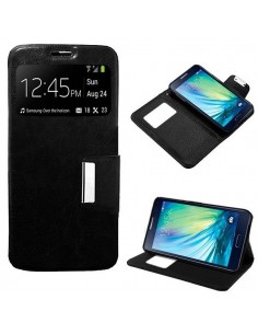 Funda libro soporte TPU Samsung A500 Galaxy A5 negra