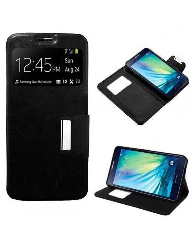 Funda libro soporte TPU Samsung A500 Galaxy A5 negra