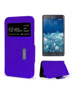 Funda libro soporte TPU Samsung Galaxy Note Edge (N915) morada