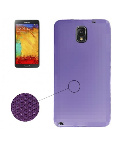 Funda gel TPU diamond Samsung Galaxy Note 3 (N9000/N9005) morada