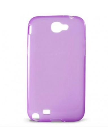 Funda gel TPU brillo Samsung Galaxy Note 2 (N7100) morada