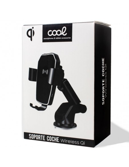 Soporte universal de coche con carga inalámbrica Qi Cool
