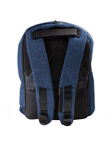 Mochila PC portátil 15-16 Pulg Cool diseño Memphis negro-azul