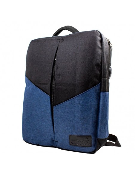 Mochila PC portátil 15-16 Pulg Cool diseño Portland negro-azul