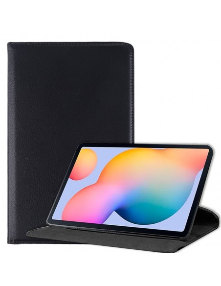 Funda soporte giratorio Samsung Galaxy Tab S6 Lite 10,4 pulgadas (P610-P615) polipiel negra
