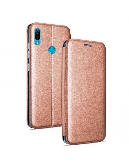 Funda libro soporte Huawei Y6 (2019) / Y6s / Honor 8A diseño Elegance rosa cobre