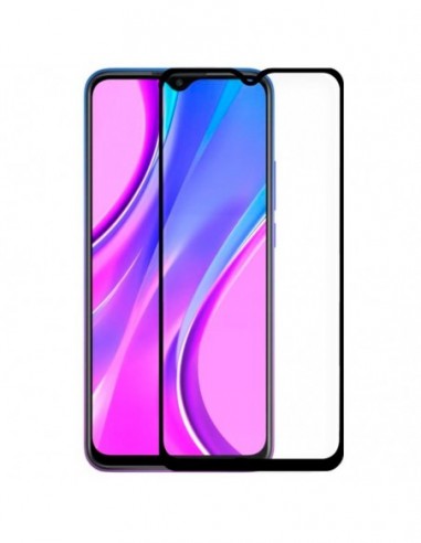 Protector pantalla vidrio templado Xiaomi Redmi 9 / Redmi 9T (Full 3D negro)