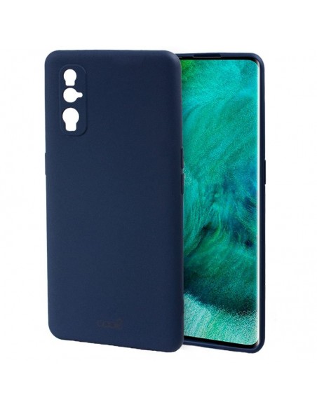 Carcasa TPU gruesa cama tela Oppo Find X2 azul