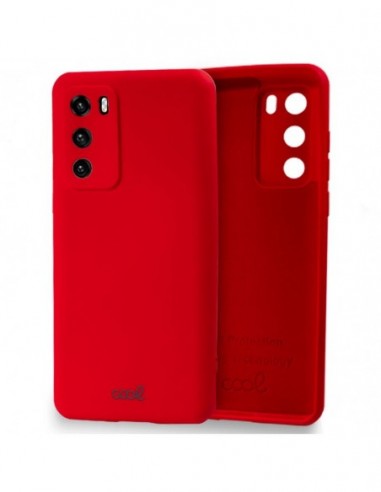 Carcasa TPU cama tela Huawei P40 roja