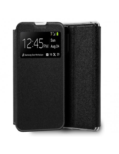 Funda libro soporte TPU Wiko View 4 / 4 Lite negra
