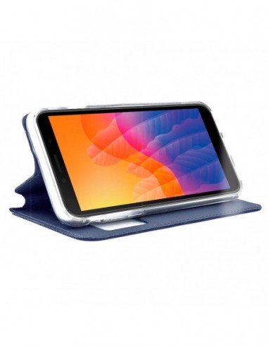 Funda libro soporte TPU Huawei Y5p azul