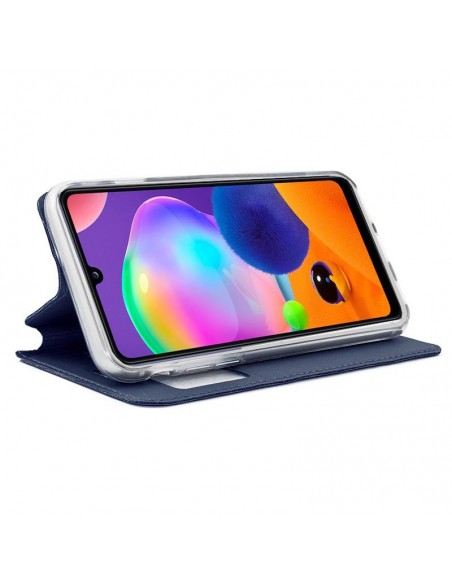 Funda libro soporte TPU Samsung A315 Galaxy A31 azul
