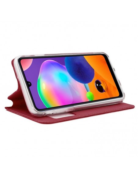Funda libro soporte TPU Samsung A315 Galaxy A31 roja
