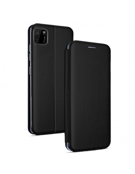 Funda libro soporte Huawei Y5p diseño Elegance negra