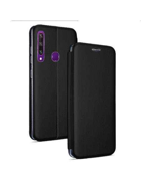 Funda libro soporte Huawei Y6p diseño Elegance negra