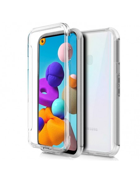 Funda gel TPU 3D Samsung A217 Galaxy A21s transparente (Frontal + trasera)