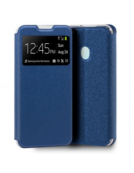 Funda libro soporte TPU Samsung A217 Galaxy A21s azul