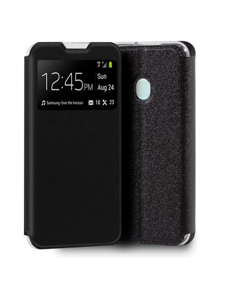 Funda libro soporte TPU Samsung A217 Galaxy A21s negra