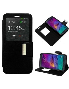 Funda libro soporte TPU Samsung Galaxy Note 4 negra