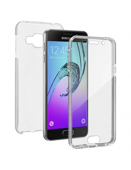 Funda gel TPU 360º 2 en 1 Samsung A310 Galaxy A3 (2016) transparente