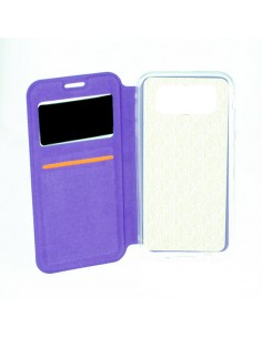 Funda libro cartera soporte TPU Samsung Galaxy Note 8 morada 2