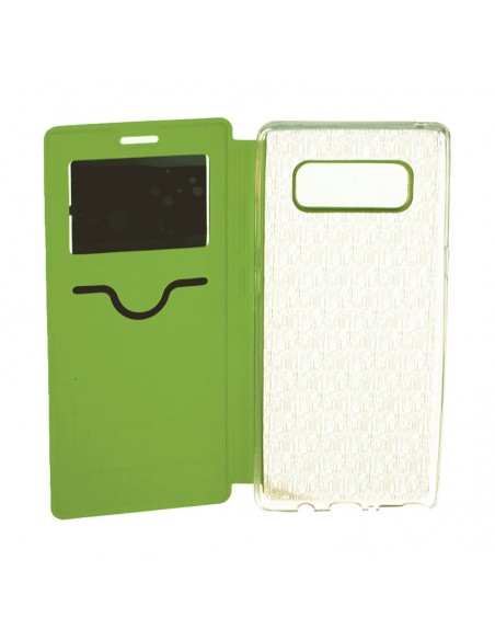 Funda libro soporte TPU Samsung Galaxy Note 8 verde