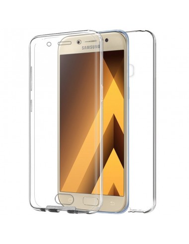 Funda 2 en 1 gel TPU 3D Samsung A320 Galaxy A3 (2017) transparente (Frontal + trasera)