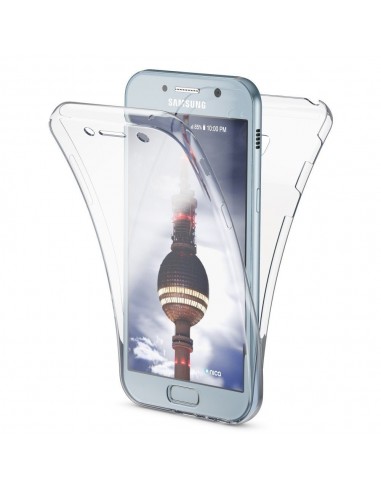 Funda 2 en 1 gel TPU 3D Samsung A320 Galaxy A3 (2017) transparente (Frontal + trasera)