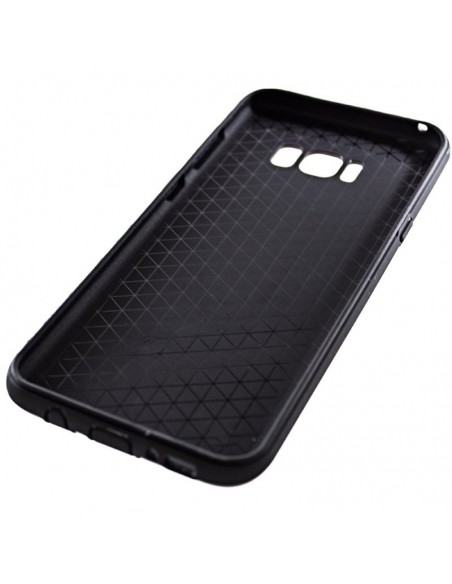 Carcasa aluminio cama TPU Samsung G955 Galaxy S8 Plus roja