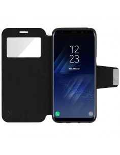 Funda libro soporte TPU Samsung Galaxy S8 Plus negra 2