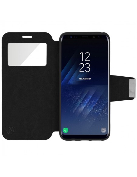 Funda libro soporte TPU Samsung Galaxy S8 Plus negra