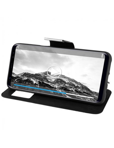 Funda libro soporte TPU Samsung Galaxy S8 Plus negra