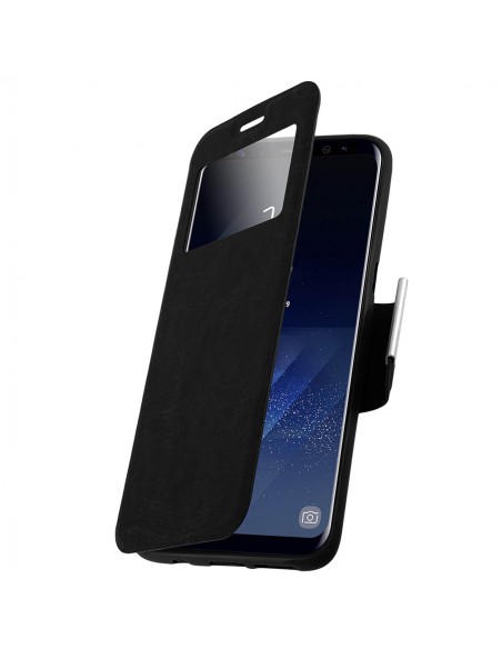 Funda libro soporte TPU Samsung Galaxy S8 Plus negra