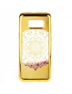Carcasa TPU gel purpurina Samsung Galaxy S8 Plus diseño Mandala dorada