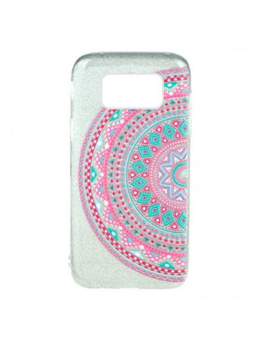 Carcasa TPU purpurina Samsung Galaxy S8 Plus diseño Mandala Lateral