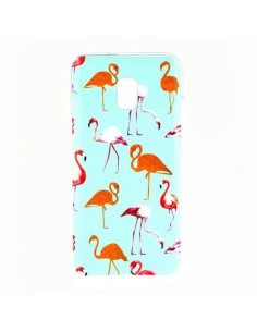 Carcasa TPU Samsung J330 Galaxy J3 (2017) diseño Flamencos variados