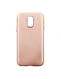 Carcasa TPU endurecido Samsung J330 Galaxy J3 (2017) metalizada rosa cobre