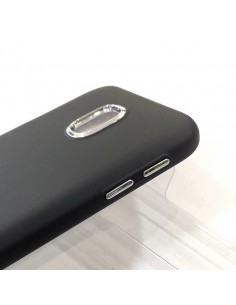 Carcasa TPU endurecido Samsung J330 Galaxy J3 (2017) metalizada negra 2