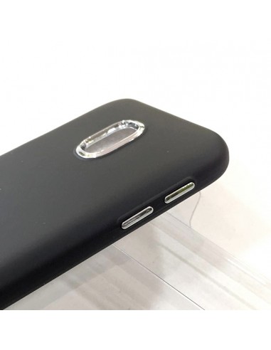 Carcasa TPU endurecido Samsung J330 Galaxy J3 (2017) metalizada negra