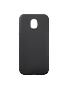 Carcasa TPU endurecido Samsung J330 Galaxy J3 (2017) metalizada negra