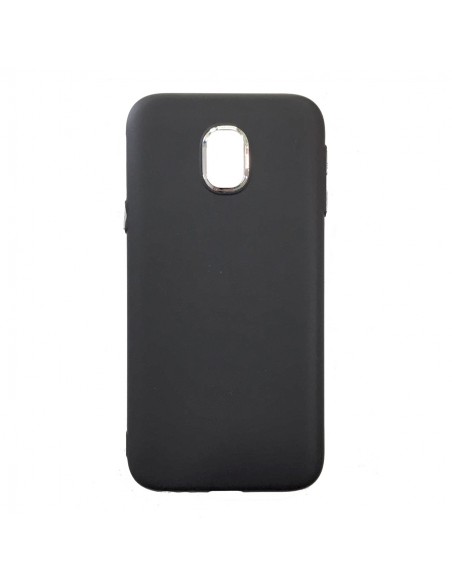 Carcasa TPU endurecido Samsung J330 Galaxy J3 (2017) metalizada negra