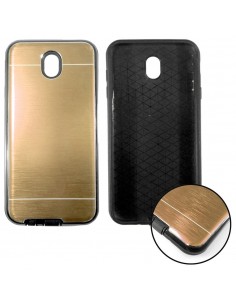 Carcasa aluminio cama TPU Samsung J330 Galaxy J3 (2017) dorada