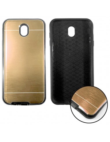 Carcasa aluminio cama TPU Samsung J330 Galaxy J3 (2017) dorada