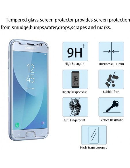 Protector pantalla vidrio templado Samsung J330 Galaxy J3 (2017) plano