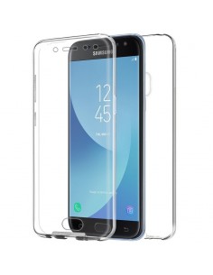 Carcasa TPU 360º 2 en 1 Samsung J730 Galaxy J7 (2017) transparente doble (Frontal + trasera)