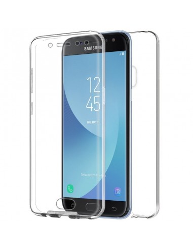 Carcasa TPU 360º 2 en 1 Samsung J730 Galaxy J7 (2017) transparente doble (Frontal + trasera)