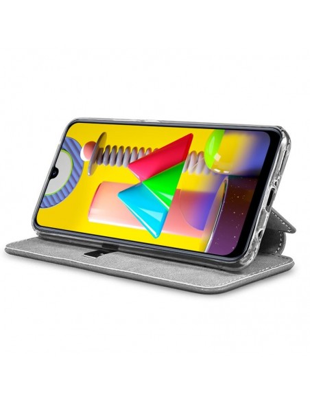 Funda libro soporte TPU Samsung M315 Galaxy M31 diseño Fresas