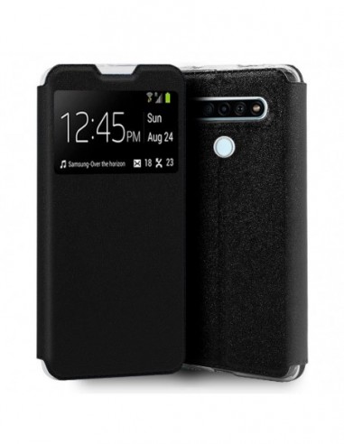 Funda libro soporte TPU LG K61 negra