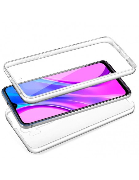 Funda gel TPU 3D Xiaomi Redmi 9 transparente (Frontal + trasera)